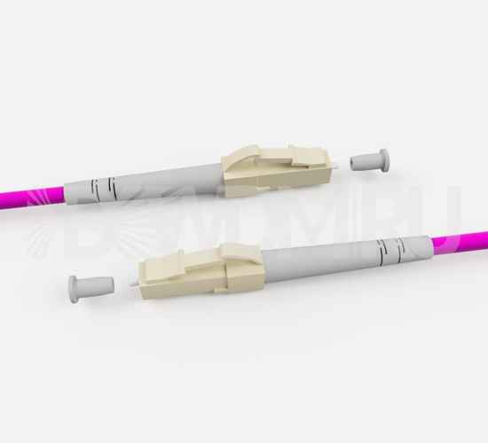 Патч-корд оптический LC/UPC-LC/UPC, OM4, Simplex, 3мм, 60 метров - ДВДМ.РУ (DSO-LCULCU3LM4-60)