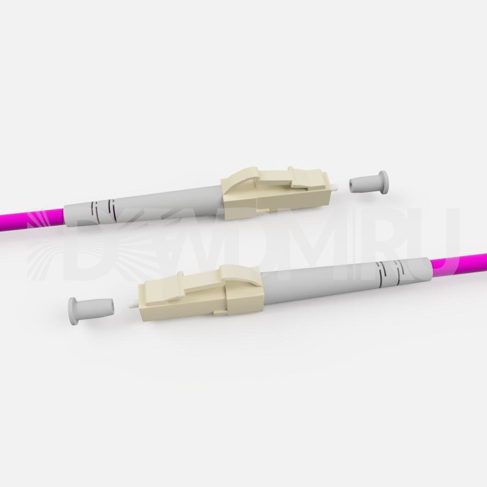 Патч-корд оптический LC/UPC-LC/UPC, OM4, Simplex, 3мм, 60 метров - ДВДМ.РУ (DSO-LCULCU3LM4-60)